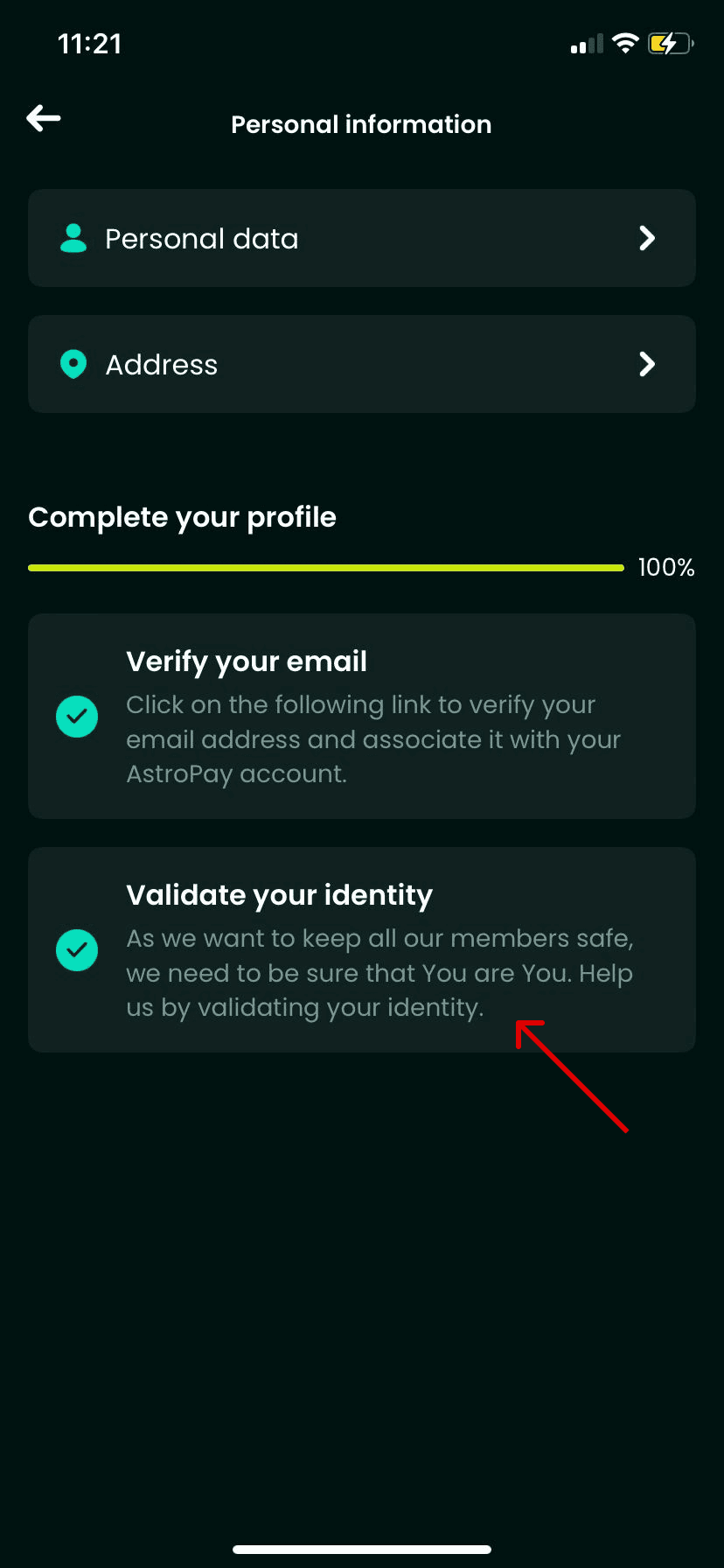 astropay id überprüfen